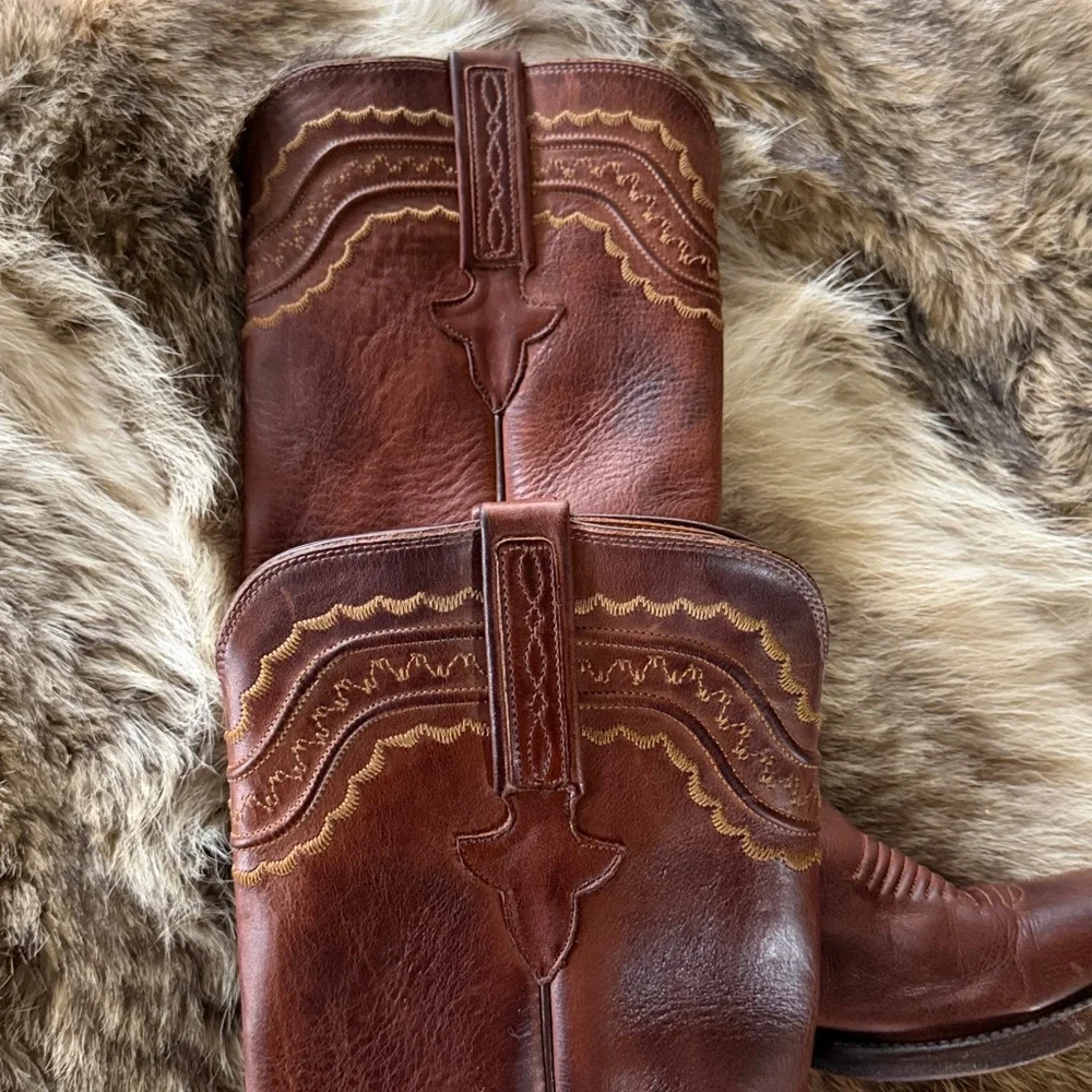 Lucchese Devin Tan Leather - Picture 6 of 8